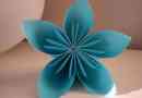 Hur man gör en origami 5 kronbladsblomma