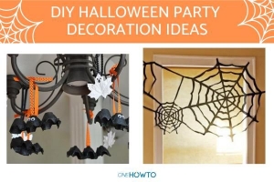 Diy halloween party dekoration idéer
