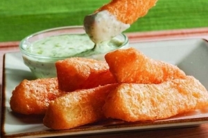 Hur man steker maniokchips