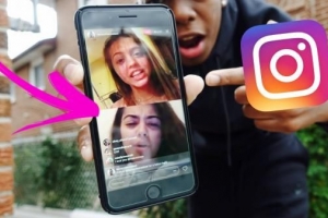 Hur man går live med en vän på instagram