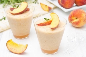 Hur man gör peach mousse