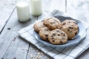 Hur man gör sockerfria choklad-banan-havrekakor