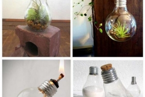 De bästa hantverksidéerna med glödlampor - 5 diy-tutorials
