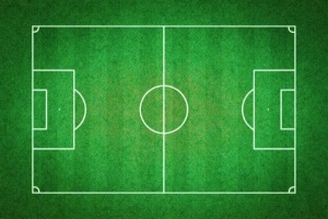 Vad är den internationella standardstorleken för fotbollsplan?